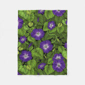 Couverture Polaire Gloire du matin en violet et vert (Devant)