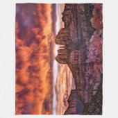 Couverture Polaire Gloire du matin rose (Devant)