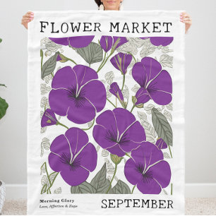 Couverture Polaire Gloire du matin Septembre Fleur de naissance March