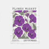 Couverture Polaire Gloire du matin Septembre Fleur de naissance March (Devant)