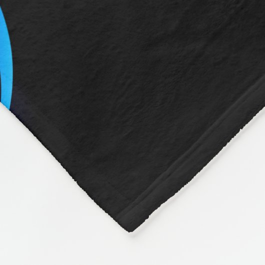 Couverture Polaire Glowing infinity with blue rose (Coin)