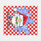 Couverture Polaire Gnome Alone Funny Christmas Movie Parodie Rouge Ve (Devant (Horizontal))