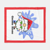Couverture Polaire Gnome Alone Funny Christmas Movie Parody Red Green (Devant (Horizontal))