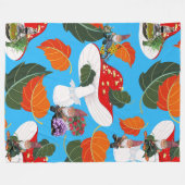 Couverture Polaire gnome de champignon (Devant (Horizontal))