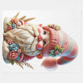 Couverture Polaire Gnome en fleurs  (Devant (Horizontal))