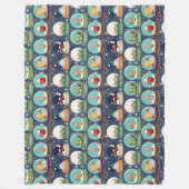 Couverture Polaire Gnome/Gingerbread House, boule de neige de Noël (Devant)