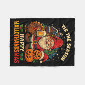 Couverture Polaire Gnome Hallothanksmas jupe Halloween Thanksg (Devant (Horizontal))