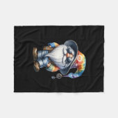 Couverture Polaire Gnome Hippie (Devant (Horizontal))