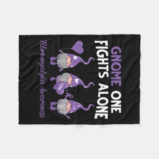 Couverture Polaire Gnome One combat seul Fibromyalgie Sensibilisation (Devant (Horizontal))