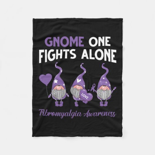 Couverture Polaire Gnome One combat seul Fibromyalgie Sensibilisation (Devant)