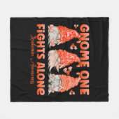Couverture Polaire Gnome One lutte seule contre la leucémie orange (Devant (Horizontal))