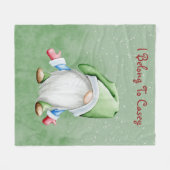 Couverture Polaire Gnome personnalisé (Devant (Horizontal))