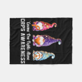 Couverture Polaire Gnome Personne ne combat Rsd Crps Sensibilisation  (Devant (Horizontal))