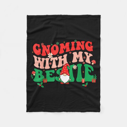 Couverture Polaire Gnome Twinning With My Ie Funny Matching Christmas (Devant)