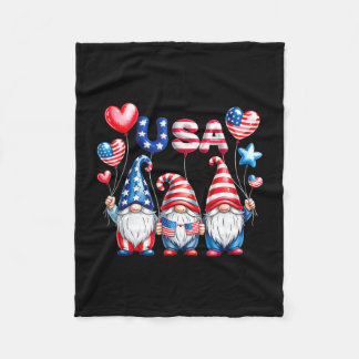 Couverture Polaire Gnomes ballon drapeau américain des États-Unis jou