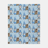 Couverture Polaire Gnomes d'aquarelle doux (Devant)