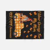 Couverture Polaire Gnomes Je Porte Orange Pour Ma Mère Rsd Crps Sensi (Devant (Horizontal))