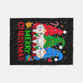 Couverture Polaire Gnomes Joyeux Noël Joyeux Noël (Devant (Horizontal))