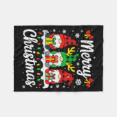 Couverture Polaire Gnomes Xmas Funny Merry Christmas Squad For Men Wo (Devant (Horizontal))