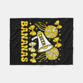 Couverture Polaire Go Cheer Bananas School Srts Fan Team Srit Name  (Devant (Horizontal))