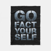 Couverture Polaire Go Fact Yourself Funny Slogan Science Steel Engine (Devant)