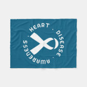 Couverture Polaire Go Red In February Heart Disease Awareness Health  (Devant (Horizontal))