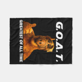 Couverture Polaire Goat Greatest Of All Time Funny Meme  (Devant (Horizontal))
