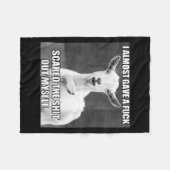 Couverture Polaire Goat I Almost Gave A For Funny Farm Animal Meme  (Devant (Horizontal))