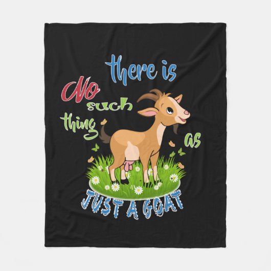 Couverture Polaire GOAT Lover | Just a Goat GetYerGoat™ (Devant)