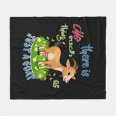 Couverture Polaire GOAT Lover | Just a Goat GetYerGoat™ (Devant (Horizontal))