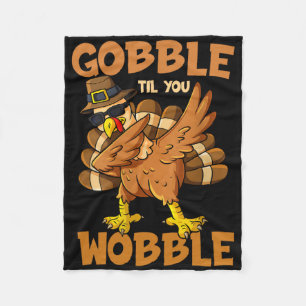 Couverture Polaire Gobble Jusqu'À Ce Que Vous Tournez Bon thanksgivin