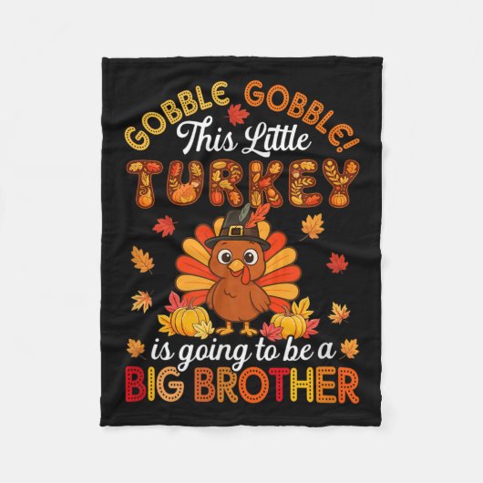 Couverture Polaire Gobble Little Turkey Va Être Big Brother The (Devant)