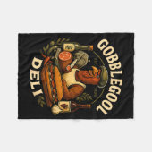 Couverture Polaire Gobbol Turkey Thanksgiving Italian Turkey Chef  (Devant (Horizontal))