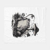 Couverture Polaire Goblincore Frog Minimal Classic Design (Devant (Horizontal))