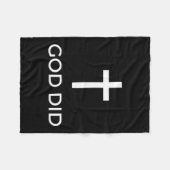 Couverture Polaire God Did Christian Faith Testimony Blessing Miracle (Devant (Horizontal))