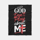 Couverture Polaire God Don't Play About Me Uplifting Sritual Expressi (Devant)