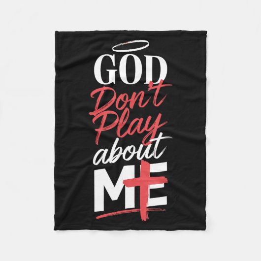 Couverture Polaire God Don't Play About Me Uplifting Sritual Expressi (Devant)