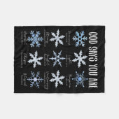 Couverture Polaire God Says You Are Christian Snowflake Christmas Bib (Devant (Horizontal))