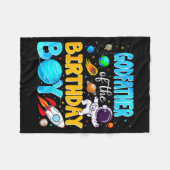 Couverture Polaire Godfather Of The Birthday Boy Space Astronaut 1st (Devant (Horizontal))