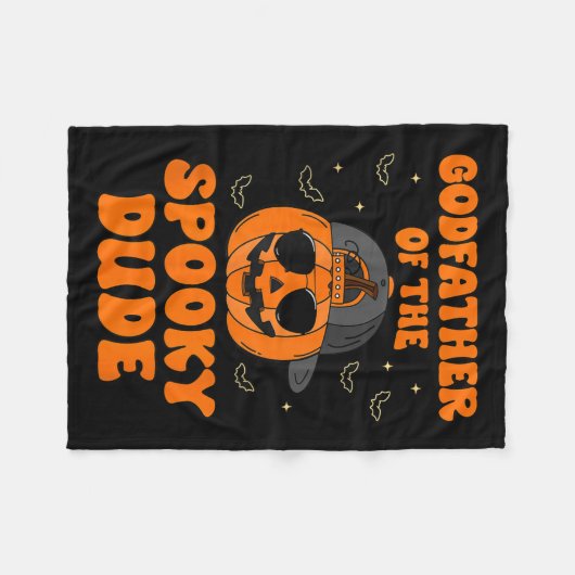 Couverture Polaire Godfather Of The Soky Dude Halloween Pumpkin Bday (Devant (Horizontal))
