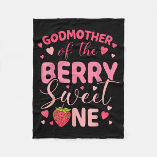 Couverture Polaire Godmother of the berry sweet one strawberry first