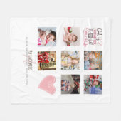 Couverture Polaire GODMOTHER PHOTO COLLAGE Cadeau avec verset peut mo (Devant (Horizontal))