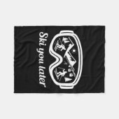 Couverture Polaire Goggles Fun You Ski Later Winter Ski (Devant (Horizontal))