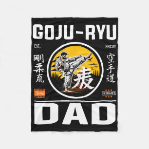 Couverture Polaire Goju-ryu Karate Papa Pour Les Pères Avec Karate Pi