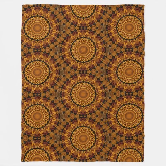 Couverture Polaire Gold and Brown Fleece Blanket (Devant)