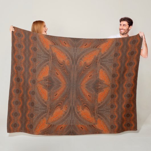 Couverture Polaire Gold Butterfly numérique (En situation)