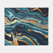 Couverture Polaire Gold Emerald Marble Arrière - plan Luxe (Devant (Horizontal))