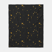 Couverture Polaire Gold Flakes Noir (Devant)