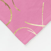 Couverture Polaire Gold Glam Chic rose XOXO (Coin)