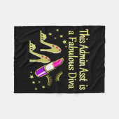 COUVERTURE POLAIRE GOLD GLITZY ADMIN ASSISTANT DIVA DESIGN (Devant (Horizontal))